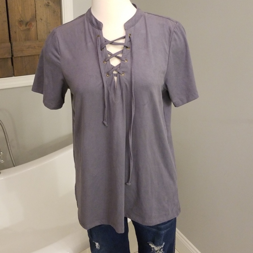 Z Supply faux suede top